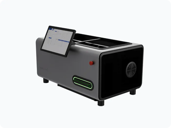 LabsCubed automated tensile testing machine and team.