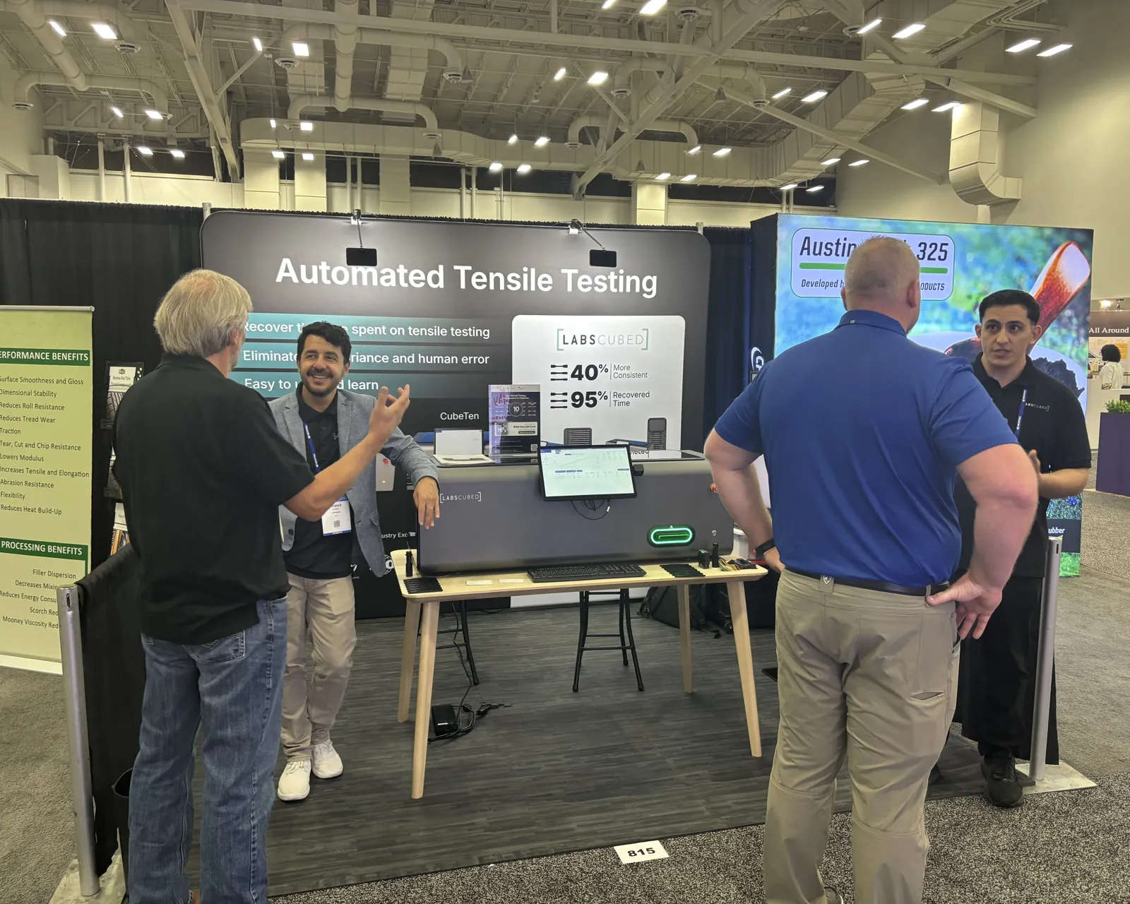 The LabsCubed stand at the Global Polymer Summit 2026
